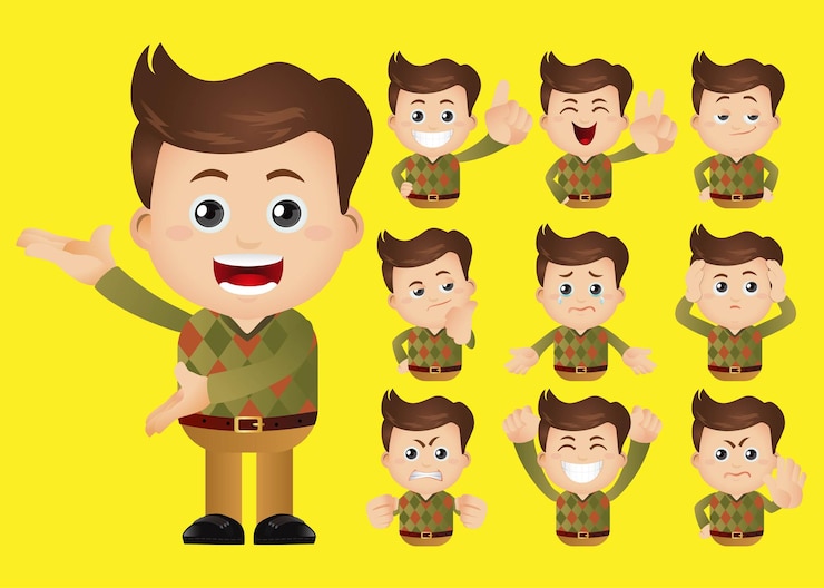 Vettore set di personaggi di persone