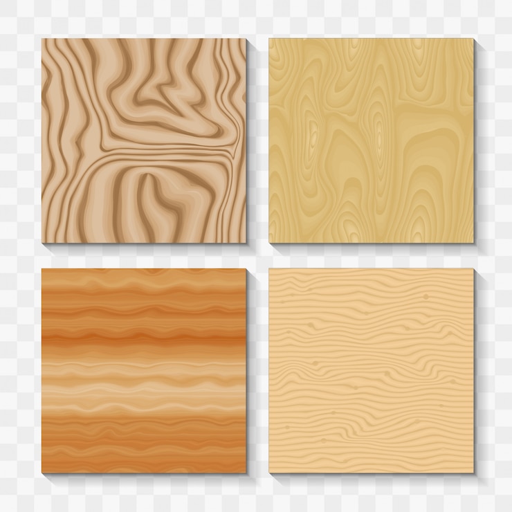 Vettore set di pezzi di legno