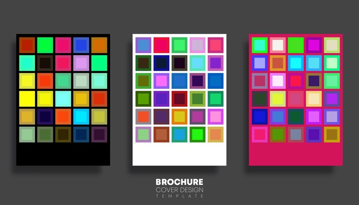 Vettore set di sfondi con design a quadrati multicolori per volantini poster tipografia copertina brochure o altri prodotti di stampa illustrazione vettoriale