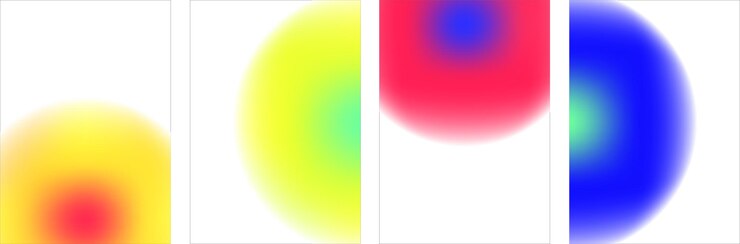 Vettore set di sfondo astratto gradiente colorato gradazione di tendenza illustrazione vettoriale per biglietto di auguri