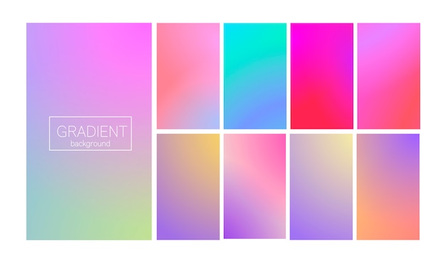 Set di sfumature di colore moderno
