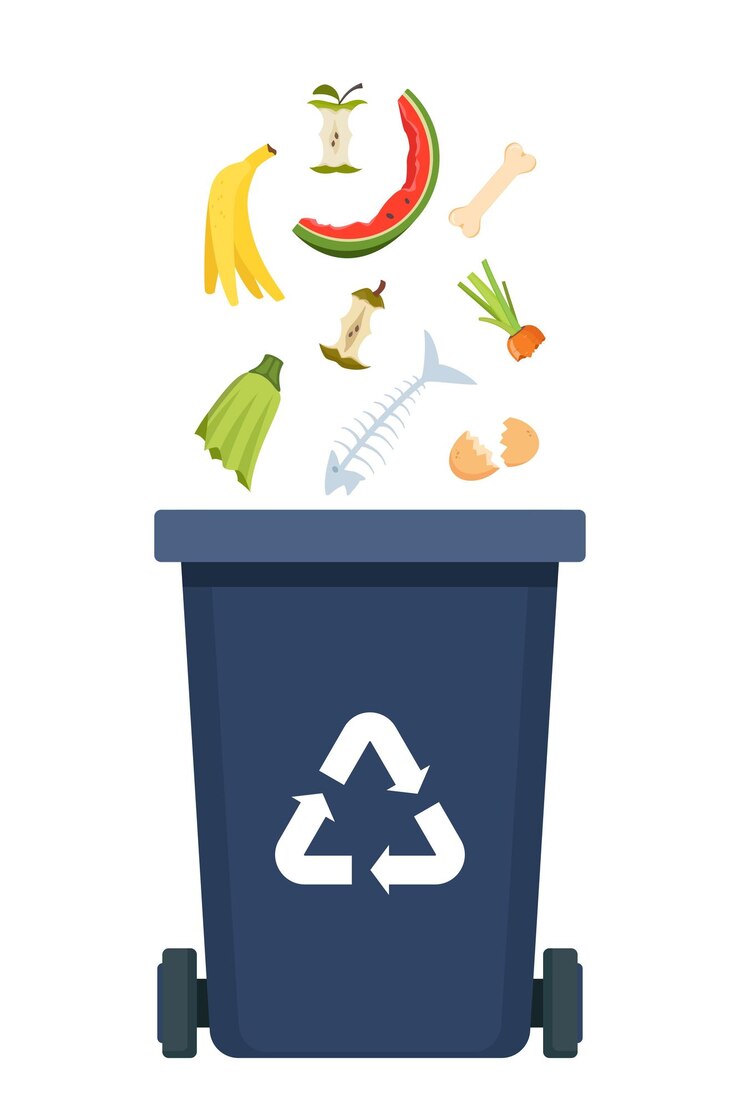 Set di smistamento dei rifiuti Black Bin con simbolo di riciclaggio per i rifiuti organici