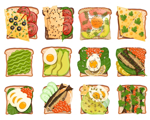 Set di snack tostati