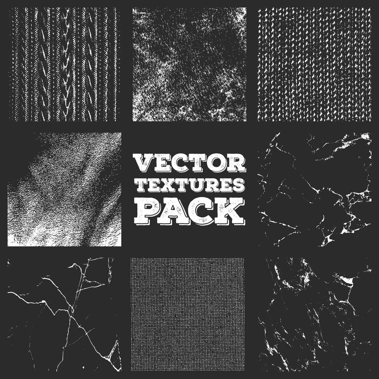 Vettore set di texture grunge beige in difficoltà