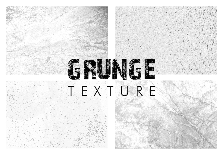 Vettore set di texture grunge vettoriali