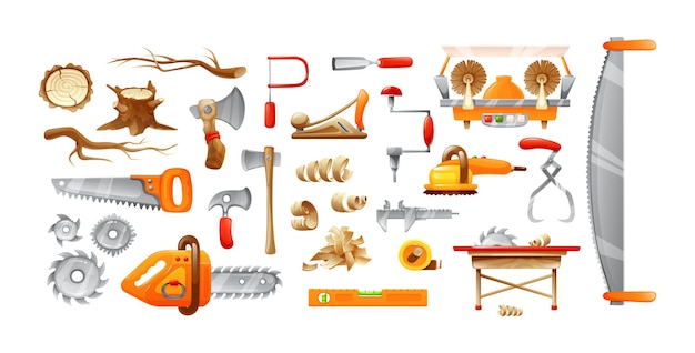 Set di utensili da taglio per taglialegna per boscaioli