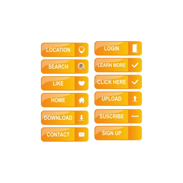 Set di Web Button Design