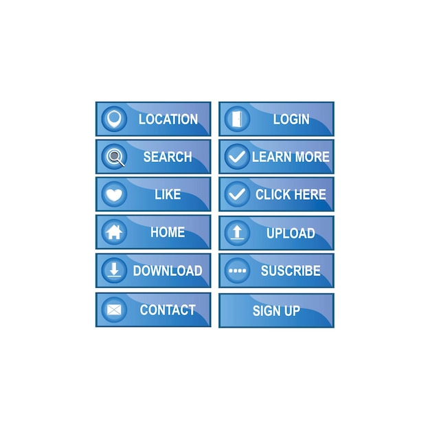 Set di Web Button Design