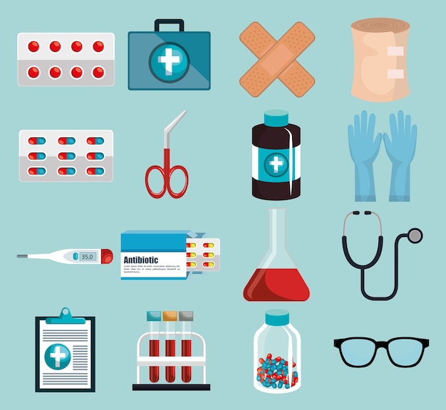 Set icone mediche