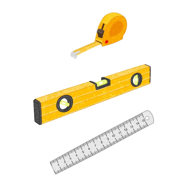 Set illustrativo di strumenti di misurazione