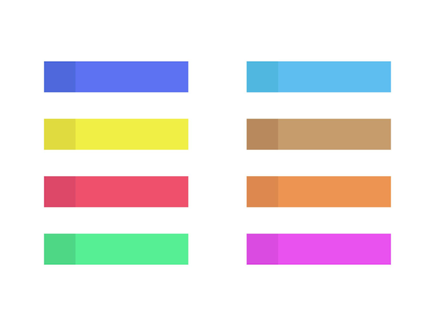 Set of multicolor sticky papers Isolated note collection vector