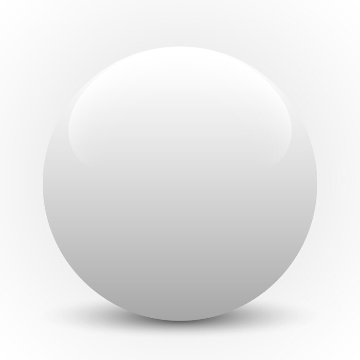 Sfera bianca. illustrazione.