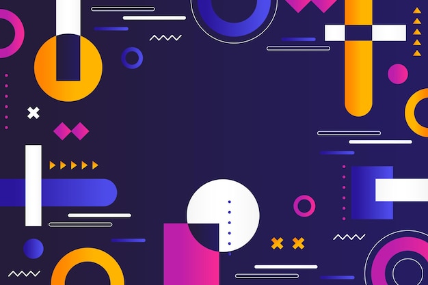 Sfondamento di forme geometriche gradienti