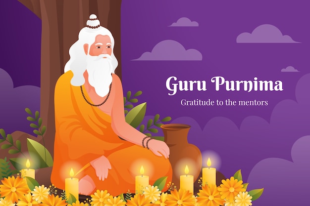 Sfondamento gradiente di guru purnima
