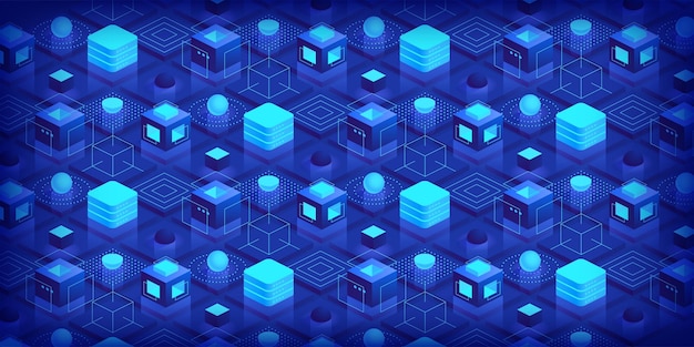 Sfondamento tecnologico futuristico astratto