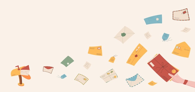 Sfondi creativi per cartoline di auguri e lettere