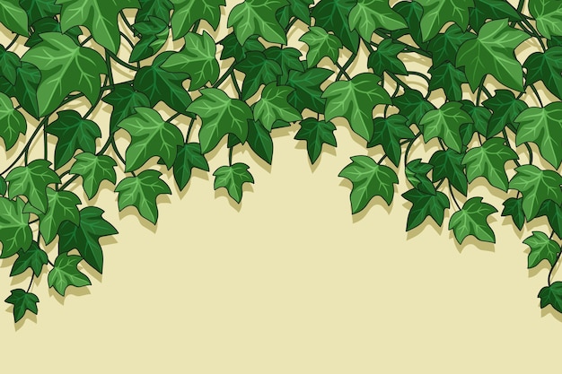Sfondi di edera disegnati a mano