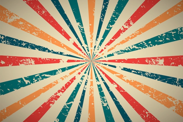 Sfondi groovy hippie anni '70 con motivo a vortice di onde