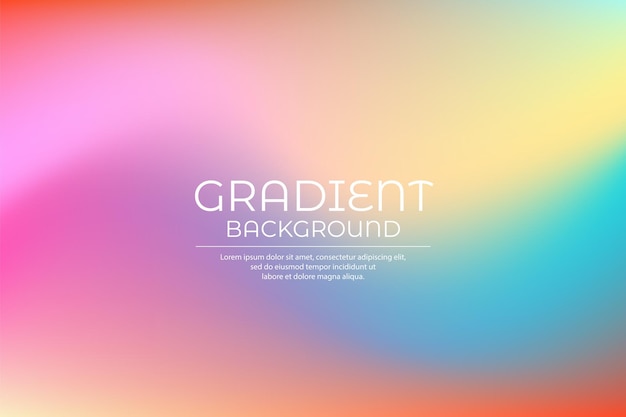 Sfondio a colori vivaci con gradiente di tendenza