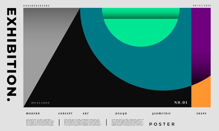 Vettore sfondio a forma geometrica minimalista astratta per la presentazione o la copertina di un catalogo di manifesti