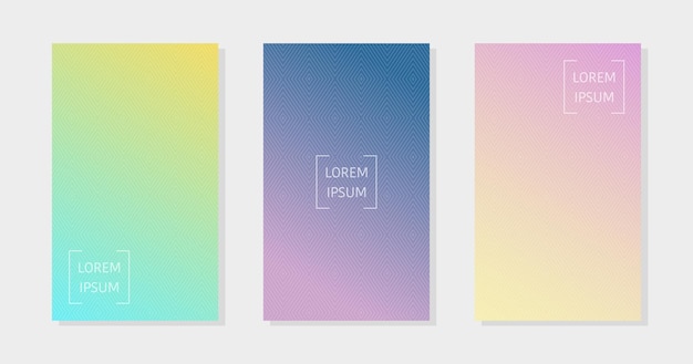 Sfondio a gradiente luminoso Copia spazio per il testo Flyer con consistenza geometrica Disegno del modello di brochure