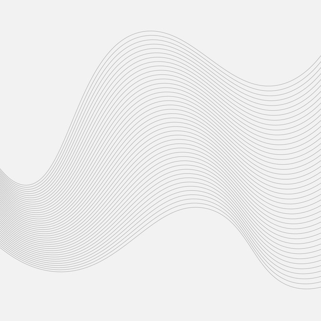 Sfondio a linea ondulata astratta o modello ondulato e sfondo web line art elegante