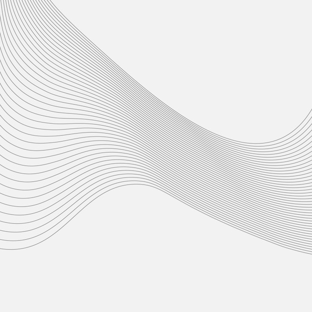 Sfondio a linea ondulata astratta o modello ondulato e sfondo web line art elegante