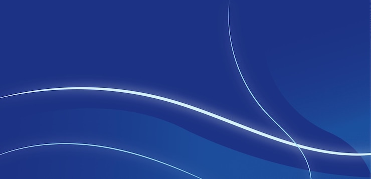 Vettore sfondio a onde blu astratto disegno vettoriale elegante con curve lisce e linee fluide