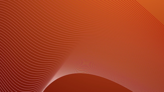 Sfondio astratto a gradiente rosso con linea curva