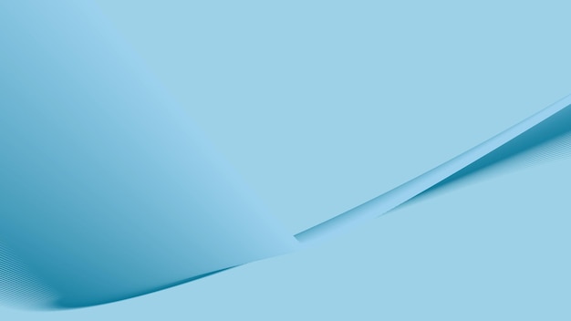 Sfondio astratto blu cielo con linee curve a strisce