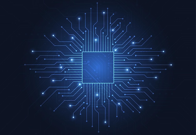 Sfondio astratto con consistenza di schede di circuiti tecnologici Illustrazione di schede madri elettroniche Concetto di comunicazione e ingegneria Illustrazione vettoriale
