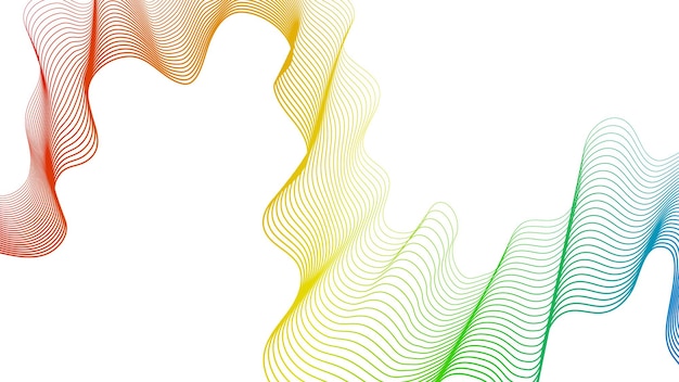Sfondio astratto con linee di gradiente d'onda