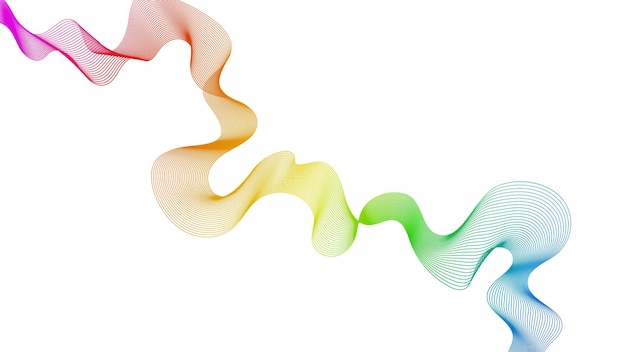 Sfondio astratto con linee di gradiente d'onda