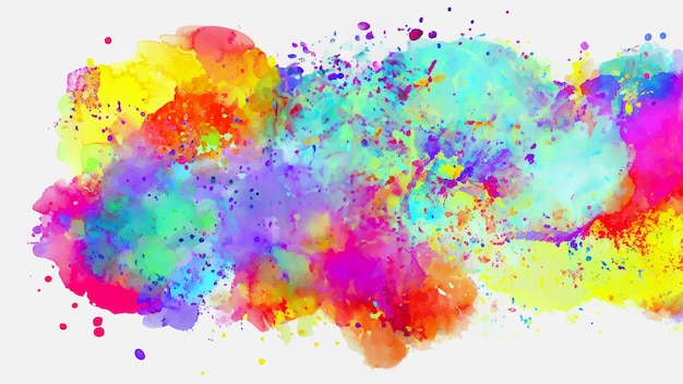 Sfondio astratto con un colorato disegno a spruzzo di acquerello
