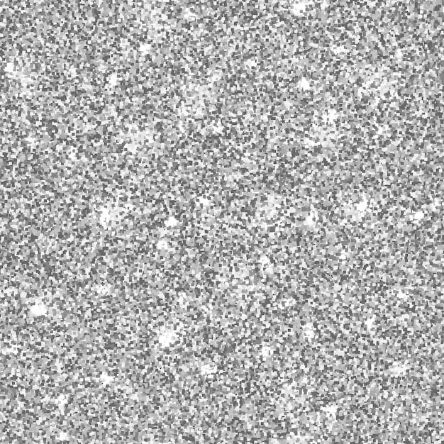 Sfondio astratto luccicante con consistenza metallica luccicante d'argento sfondo luminoso con scintille e paillettes moda e glamour modello senza cuciture illustrazione grigia astratta vettoriale.