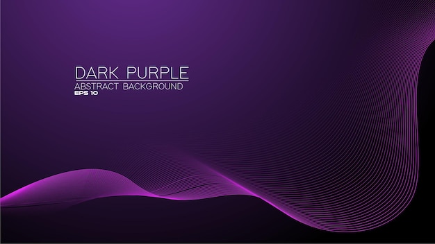 Sfondio astratto viola con linea curva