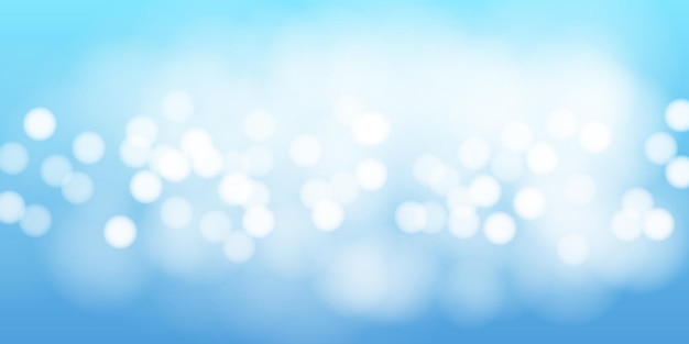 Sfondio bokeh blu con bagliore morbido e luccichi astratto festivo ed elegante design per le vacanze
