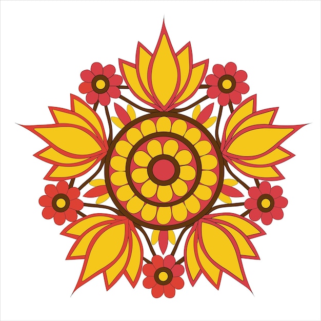 Sfondio colorato di mandala