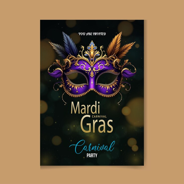 Vettore sfondio con il design di mardi gras questa risorsa è stata generata puoi creare te stesso