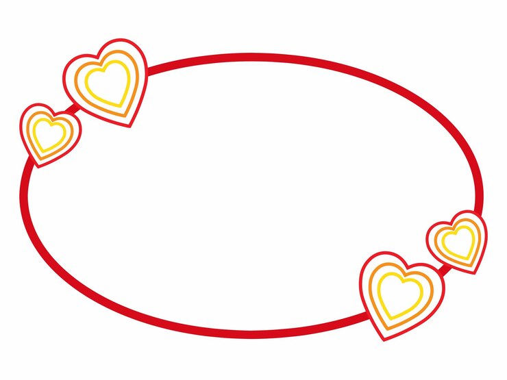 Vettore sfondio cornice cuore san valentino