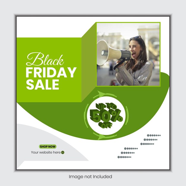Sfondio del Black Friday con un modello di design realistico