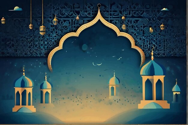 Sfondio del Ramadan semplice per banner o social media