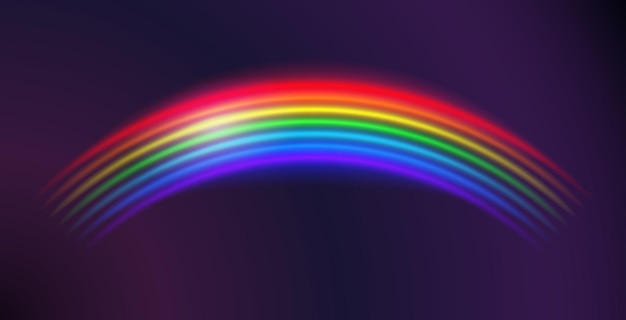 Sfondio dell'arcobaleno realistico luminoso