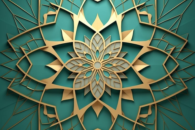 Sfondio dell'arte geometrica islamica sulla carta