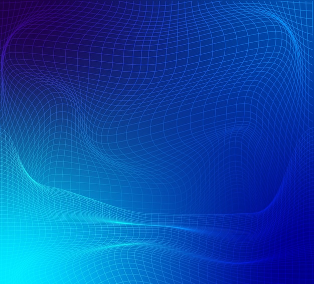 Sfondio della griglia blu astratta