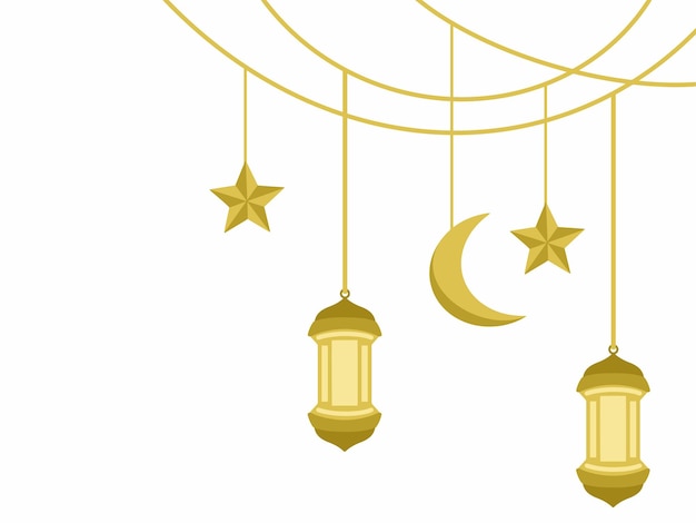 Sfondio della lanterna di Eid Al Fitr