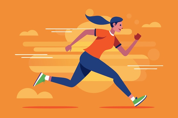 Sfondio della silhouette di corsa per i disegni di fitness