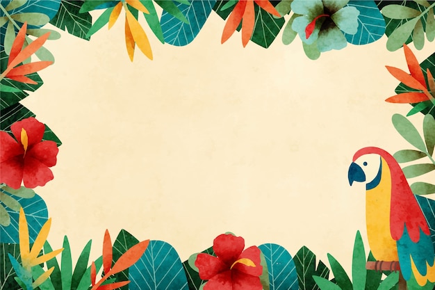 Sfondio delle vacanze alle Hawaii disegnato a mano