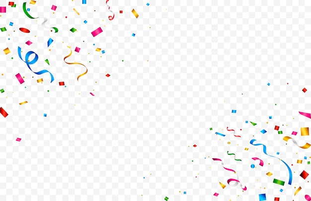Sfondio di confetti dai colori realistici