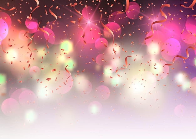 Sfondio di confetti festivi